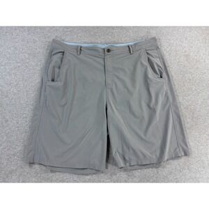FreeFly Performance TECH Flat Front Shorts (Men's Size 40) Gray -‎ 10"